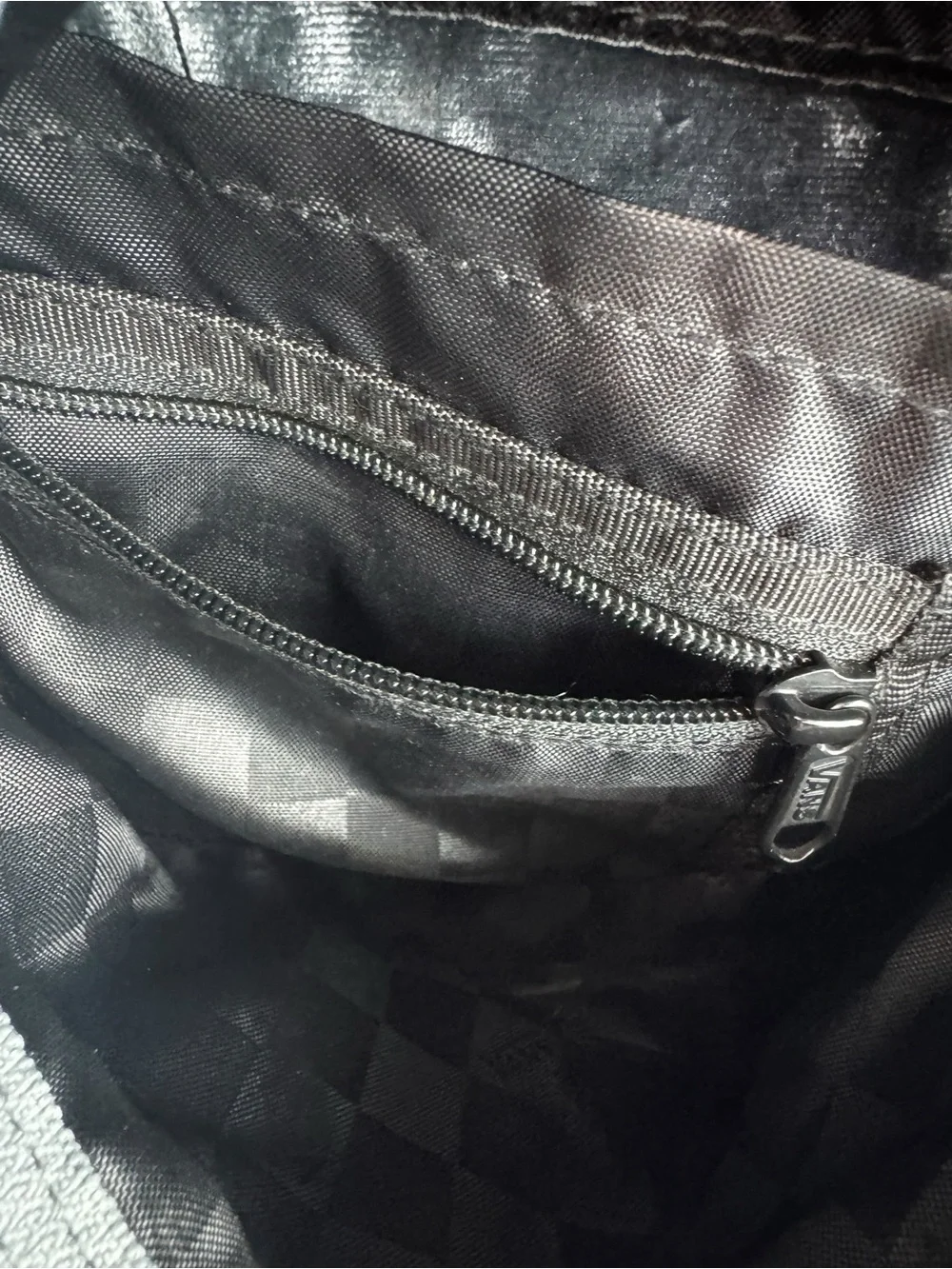 Vans Deana Backpack Grey Crushed Velvet 2 Pocket Stylish Casual Bag